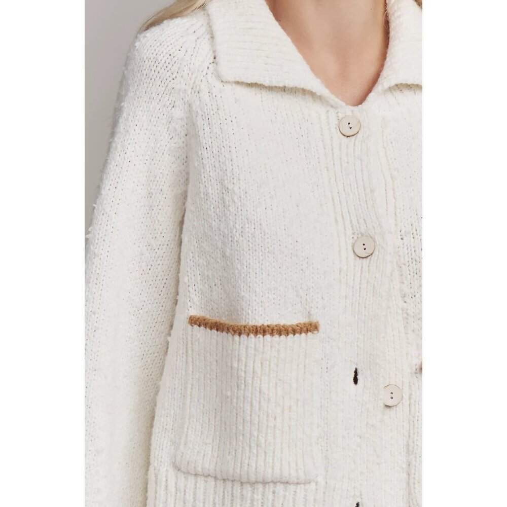 Anthropologie The Jesse Dog Icon Cardigan Sweater by Pilcro 2X - Picture 5 of 5